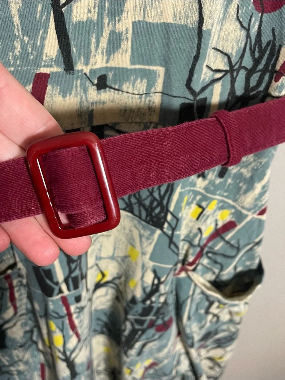 Effie’s Heart Swing Dress with belt/tie size large